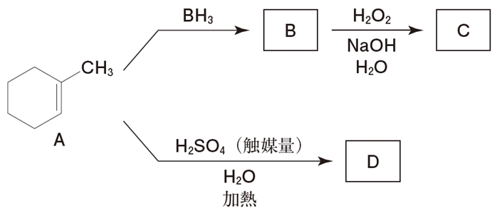 アルケン アルコール合成 ヒドロホウ素化 酸化と酸触媒水和の違い 105回