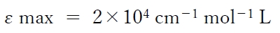 88回薬剤師国家試験問31 モル吸光係数の単位,吸光度から濃度計算