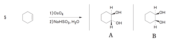 アルケン 四酸化オスミウムoso4 Nahso3亜硫酸水素na処理 98回問103の5