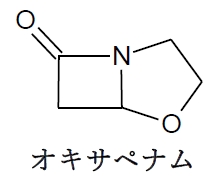 β−ラクタム系抗生物質の基本骨格の構造
